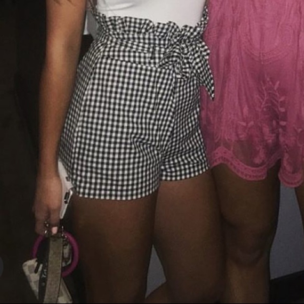 Belted shorts